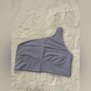 Lululemon periwinkle blue/purple One-Shoulder sports bra